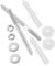 CRILSTYLEO 1 Ensemble Visserie de Fixation pour Lavabo Kit de Remplacement de Vis avec Joint Anneau Étanchéité pour Installation Sécurisée Compatible avec Lavabos Standards