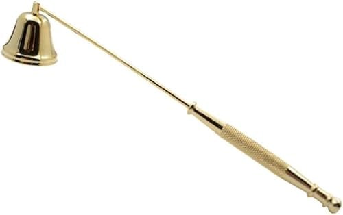 Kerzenlöscher aus Metall, goldfarben, Dochtlöscher mit langem Griff, Kerzenhüllen, Zubehör