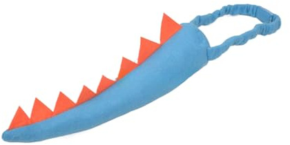 Lerpwige Dinosaur Tail Costume for Children Halloween Dress Kids Dinosaur Costume for Boys Girls Birthday Cosplay Party Blue Yellow Tail