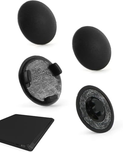YHX-OU Replacement Rubber Feet for Microsoft Surface Laptop 3/4/5, 8.5 mm Non-Slip Rubber Feet for Surface Laptop 5, 4 and 3 (Black)