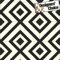 Sagres Black Diamond Tile Design Vinyl Flooring | Foam Backed | Bubblegum & Liquorice Range (2m x 3m)
