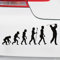 Motoking Autoaufkleber - Lustige Sprüche & Motive für Ihr Auto - Evolution Golf - 25 x 9,5 cm - Schwarz Seidenmatt