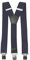 Fabio Farini Herren Hosenträger 4 cm Breite, elastisch & verstellbar mit 3 extra starken Metallclips in Y-Form Dunkelblau Navyblau Tiefblau