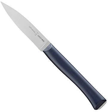 Opinel - N°225 Couteau d'Office Intempora - pour Trancher, Éplucher, Émincer, Peler - Lame Inox Rigide - Manche Polyoxyméthylène Robuste - Fabrication Française