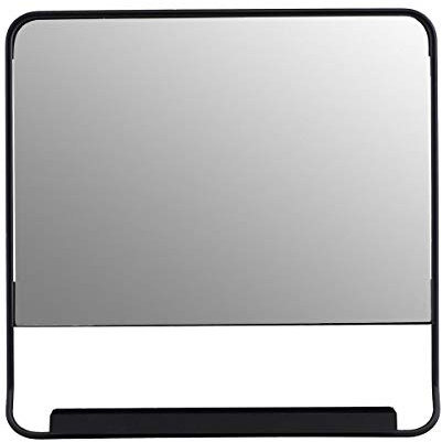 House Doctor, Spiegel, Chic, Schwarz, b: 45 cm, h: 45 cm, Standard, Ph0803