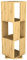 FMD furniture 291-001E, drehbares Regal, in Ausführung Artisan Eiche Nachbildung, Maße ca. 34 x 108 x 34 cm (BHT)
