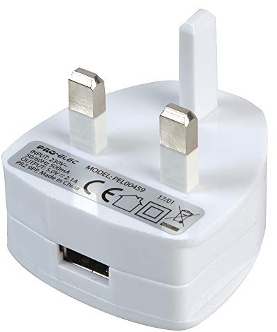 Pro Elec PEL00459 5V, 2.1A USB mains Power Adaptor, White