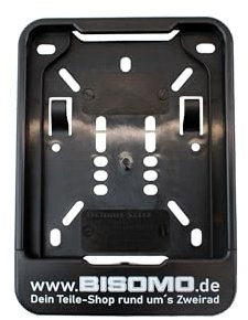Wechselrahmen Kennzeichen Halter 135x110 für Versicherungskennzeichen m. Bisomo - Druck