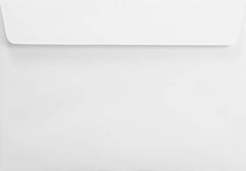 Netuno 100 Briefumschläge Weiß DIN C5 162 x 229 mm 120g Aster Smooth Extra White Briefkuverts haftklebend ohne Fenster weiße Briefhüllen hochwertig für Unterlagen Dokumente Broschüren Einladungen
