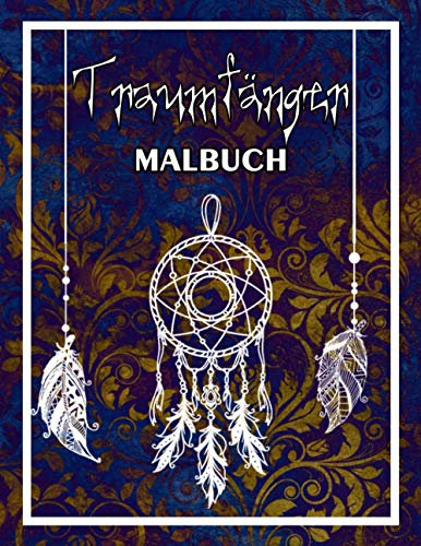 Traumfänger Malbuch: 36 traumhafte weiße Mandalas auf schwarzem Grund / Große Motive / Entspannung / Erwachsene und Jugendliche