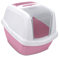 Imac Maddy Junior Lettiera Gatto chiusa Lettiera per Gatti con Filtro e Paletta 57x43x41 cm (Rosa)