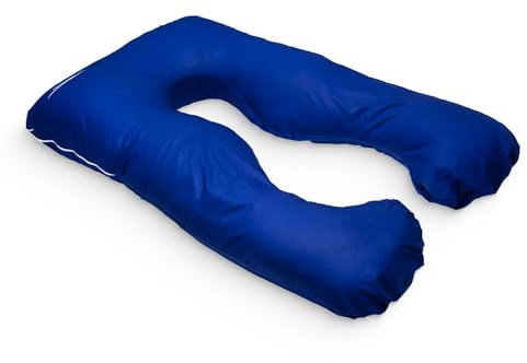 MAKOSAS New KomfortKissen ORIGINAL Ersatzbezug (Blau, Baumwolle)