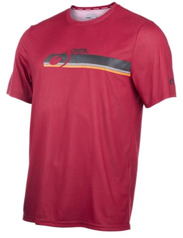 O'NEAL | Mountainbike-Shirt | MTB Mountainbike DH Downhill FR Freeride | Atmungsaktives Material, Schnell trocknend, antibakteriell | Slickrock Jersey V.22 | Erwachsene | Rot | Größe XXL