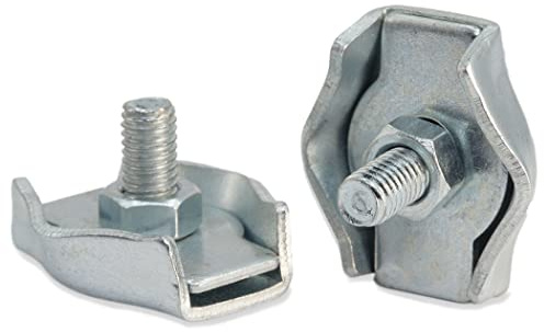 Drahtseilklemme Simplex - stark - Seilklemme [viele Größen] Befestigung für Seile (5 Stück, 2mm)