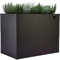 deinbeet Design-Hochbeet aus Aluminium-Metall, 200x60 cm und 200x100 cm, 9 Farben, Made in Germany (Anthrazit, 200 x 60 x 77 cm)