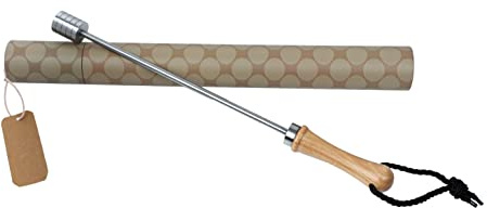 INDIAN STORE 24 Ölspike ölkaramellisator öl-värmare äkta trähandtag, 100 % livsmedelssäker och rostfri boll ..