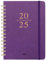Planer 2025 – Wochen- und Monatsplaner 2025 mit 12 monatlichen Registerkarten, Januar 2025 – Dezember 2025, 16 x 21,3 cm, flexibles Hardcover, dickes Papier, Innentasche – Lila