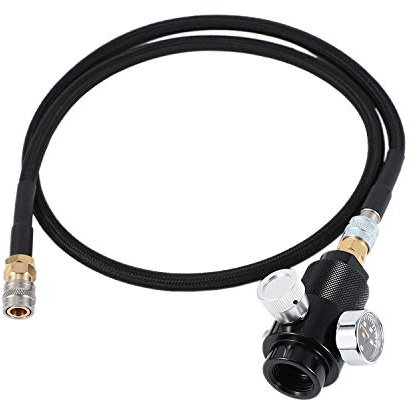 Wresetly Regler mit Schlauchleitung Flex, 100 cm, 0 – 200 auf Co2 Tank Zylinder