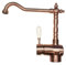 Argo Rubinetto lavello cucina canna antica, miscelatore old england, modello 2471/09J finitura rame antico, rotazione canna 360°, materiale ottone