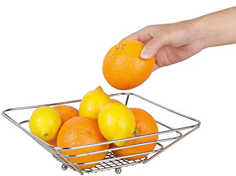 Equinox - Panier à fruits / Pain - Plastique - Pratique - Rack à fils - Montage sur table - Fruits et pain