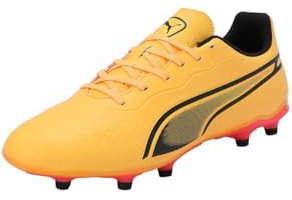 PUMA Unisex King Match Fg/Ag Fußballschuhe, Sun Stream Puma Black Sunset Glow, 40 EU