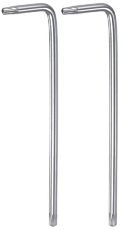 QUARKZMAN 2Stk T25 Manipulationssicher Torx Stern Schlüssel Bit Schraubenschlüssel L Form 4.33 Langarm Hohe Karbonstahl Hand Werkzeug für Automobil/Alltägliche Reparaturen