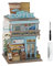 Tonecheer 3D Puzzle Box for Adults, Miniature DIY Dollhouse Kit Creative Wooden Storage Box House Desktop Home Decor Body Sensor Auto Lid Opening for Kids Birthday Gift(Cape Coffee Shop)