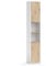 Vicco Armario de baño Henri, Blanco, 30 x 165 cm con Puertas y Compartimentos Abiertos