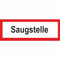 Indigos UG - 3mm Aluverbundplatte - Saugstelle Hinweisschild Brandschutz - 29,7x10,5 cm - Warnung - Sicherheit - Hotel, Firma, Haus