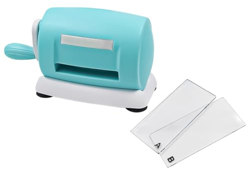 CENPEK Mini Punch Pr?gemaschine Für Manuelles Stanzen Und Pr?gen Für Scrapbooking, Karten Machen Und Basteln Wei?, Mini Maschine