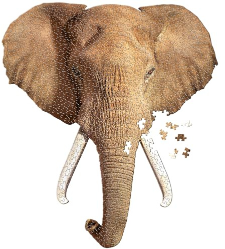 Madd Capp I Am Elephant, Animal Shaped 700 Piece Jigsaw Puzzle Age 10+ Years
