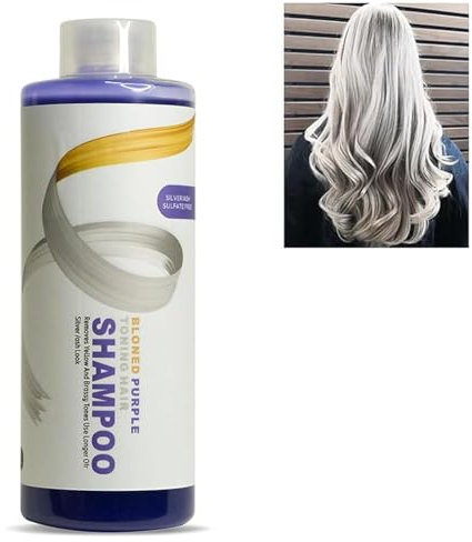 Rostblant 500ml Anti-Yellowing Shampoo für blondes Haar, entfernt gelbe Haarfarbe, konserviert ohne Gelb, für alle Haartypen