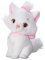 Disney Store Official Peluche Minou, Gli Aristogatti, 28 cm, Grazioso Gatto Peluche Bianco con Fiocco Rosa e Collare, Adatto dalla Nascita, da 0 Anni in su