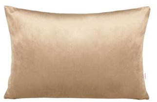 beties Samt&Sonders-Serie, Kissenhülle ca. 25x35 cm, aus deutschem Unternehmen in hochwertiger Qualität, Farbe: braun-beige
