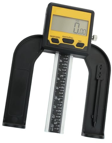 Professionale LCD Digital Profondimetro Costruzione in lega di alluminio per uso multifunzionale in edilizia e lavori meccanici