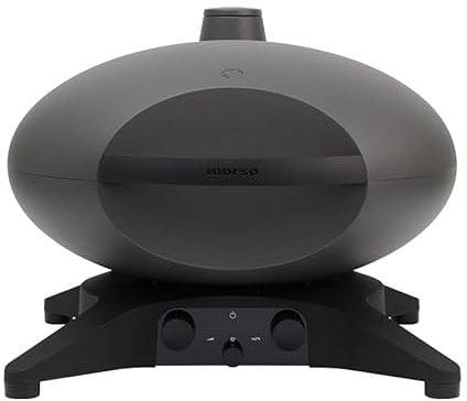 Morsø Forno EL Medio Electric Grill – BBQ with Cast Iron Grill Grate, Scandinavian Lifestyle for Balcony, Terrace and Garden, Anthracite Grey
