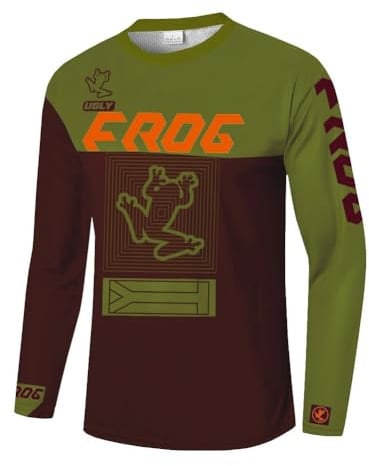 UGLY FROG CX Radfahren Trikots & Shirts Herren Mountainbike Motocross Jersey Langarm MTB T-Shirt,Shirt Downhill Fahrrad Jersey Schnelltrocknend