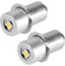 Iyalezirk 2X 1W P13.5S Bombilla de Linterna LED, 100-110Lm 2700-7000K Bombilla de Repuesto Lámpara (6V)