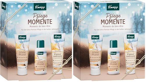 Kneipp Pflegemomente Geschenkpackung - Verschenke Wohlfühlmomente mit Winterpflege Bestsellern: Cremedusche, Cremebad und Repair Handcreme ohne Mikroplastik - Kleine Aufmerksamkeit in der Winterzeit
