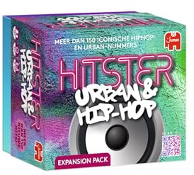 Hitster Erweiterungsset, Urban & Hip Hop – Musik-Partyspiel für Erwachsene, Kartenspiel, Musikquiz, Brettspiel – 150+ R&B Hip Hop Songs – Partys, Familie und Freunde Spieleabende – 2-12 Spieler (NL)