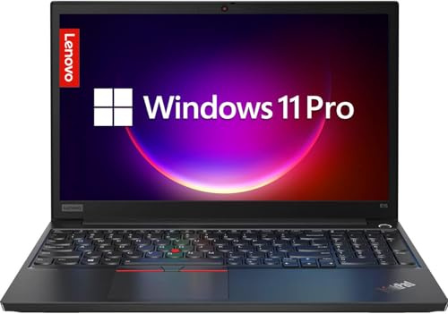 Lenovo Thinkpad E15 Gen 1 Ordenador portátil profesional, 15,6 pulgadas FHD (1920x1080), Intel Core i5-10210U, 16 GB de RAM, SSD de 512 GB, teclado QWERTY japonés, Windows 11 Pro (reacondicionado)