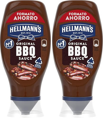 Hellmann's Salsa Barbacoa Bocabajo 430 ml (Paquete de 2)