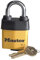 Master Lock Padlock, Covered Laminated Steel Lock, 2-1/8 in. Wide, 911DPF Heavy Duty Key, Yellow, 2 1/8