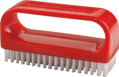 haug bürsten - Nagelbürste mit Bügel - Farbe: Rot - Maße: 90 x 30 x 50 mm - Material: Nylon 6.6 - Made in Germany