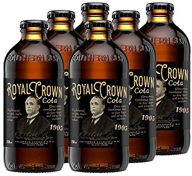 Royal Crown Cola Classic, mit echtem Rohrzucker (6 x 250ml) altes RC Cola Rezept von 1905