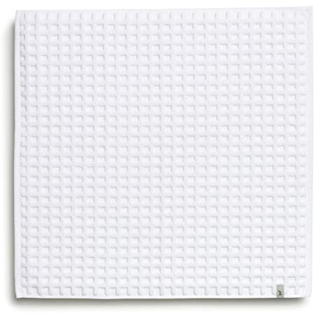 Möve Piquée bath mat 60 x 60 cm, 100% cotton, snow
