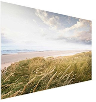 Bilderwelten Glasbild Strand - Dünentraum - Strandbild Quer 2:3, Größe: 40cm x 60cm