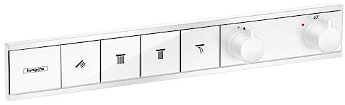 hansgrohe Unterputz Thermostat RainSelect (für 4 Funktionen) Mattweiß