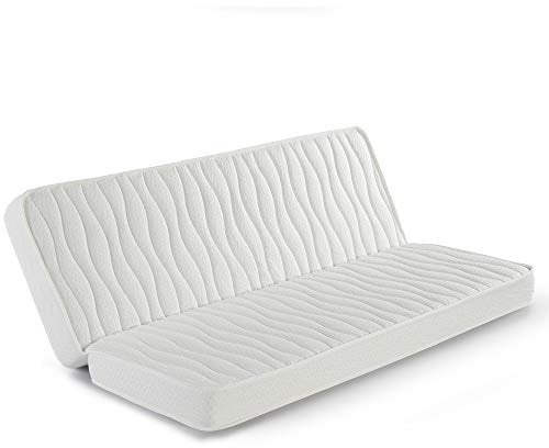 Marckonfort Klappmatratze 130x190 cm für Schlafsofa, 13 cm hoch, Stretch-Stoff mit Sicherheitsleiste und in verschiedenen Größen erhältlich