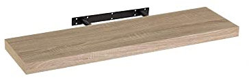 LOLAhome Estante de Pared Flotante de Madera MDF Natural Decorativo,Balda de Pared,De 23x80 cm para Salón, Cocina, Oficina, Dormitorio,Resistente